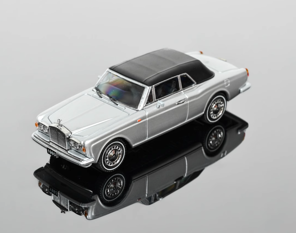 GFCC 1:64 Silver 1993 Corniche IV Drophead Luxury Model Diecast Metal Car