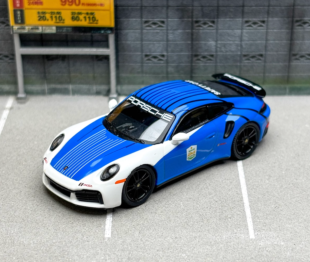 MINIGT 1:64 911 Turbo S 2023 IMSA Safety Sport Model Diecast Metal Car New Collection