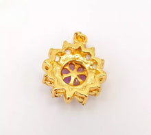 Load image into Gallery viewer, Nature Jade Sun Flower Purple Pendant Necklace Gift Jewelry charm Blessing Luck
