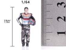 Load image into Gallery viewer, 1:64 Painted Figure Model Miniature Resin Sand Diorama Racer Driver Man Boy
