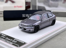 Load image into Gallery viewer, Model1 1:64 JDM Gray Civic EK9 R Hatchback Sports Model Diecast Metal Car New Collection
