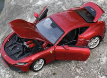 Load image into Gallery viewer, Bburago 1:24 Red Roma Racing Sports Model Toy Diecast Metal Car BN
