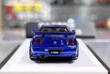 Load image into Gallery viewer, BZMW 1:64 Blue Skyline GTR R34 NISMO Z-Tune Sports Model Diecast Resin Car New Collection
