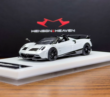 Load image into Gallery viewer, HH 1:64 White Huayra Tricolore Convertible Model Diecast Metal Car New Collection

