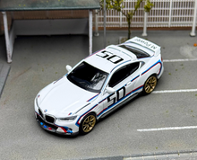 Load image into Gallery viewer, MINIGT 1:64 White BMW 3.0 CSL Coupe #50 Sports Model Diecast Metal Car New Collection
