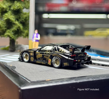 Load image into Gallery viewer, Minigt 1:64 Black RX7 FD LB Sports Model Diecast Metal Car New Collection
