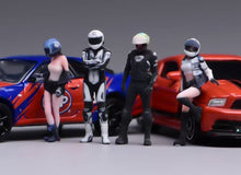 Load image into Gallery viewer, 1:64 Painted Figure Model Miniature Resin Diorama Toy Locomotive Lady Man Sand
