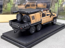 Load image into Gallery viewer, AB 1:64 Yellow Land Cruiser J70 LC79 Pickup Truck 6x6 Model Diecast Metal Car
