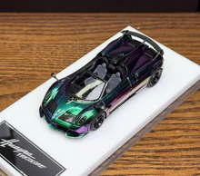 Load image into Gallery viewer, HH 1:64 Purple Huayra Tricolore Convertible Model Diecast Metal Car New Collection

