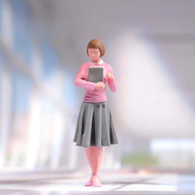 Load image into Gallery viewer, 1:64 Painted Figure Model Miniature Resin Diorama Sand Lady GIrl Student Teacher
