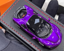 Load image into Gallery viewer, U2 1:64 Purple SF90 Stradale Coupe Hard Top Sports Model Diecast Resin Car New Collection
