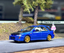 Load image into Gallery viewer, MH 1:64 Blue Carbon Impreza Wagon WRX STi Sports Model Diecast Metal Car New Collection
