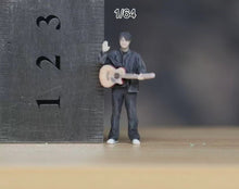 Load image into Gallery viewer, 1:64 Painted Figure Model Miniature Resin Diorama Sand Guitar Boy Man Music Toy
