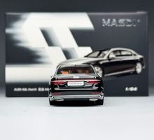 Load image into Gallery viewer, Masdi 1:64 Black Silver A8L Horch Luxury Sport Model Diecast Metal Car New Collection
