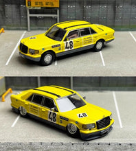 Load image into Gallery viewer, Master 1:64 Yellow 560SEL W126 VIP Sedan Sports Model Diecast Metal Car BN
