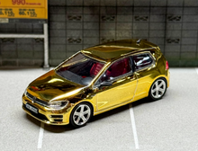 Load image into Gallery viewer, Zoom 1:64 Plating Gold VW Golf 7R VII GTI Sports Model Diecast Metal Car New Collection
