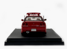 Load image into Gallery viewer, Mortal 1:64 Red Police ER34 SKYLINE 25GT Sports Model Diecast Metal Car New Collection

