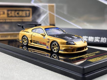 Load image into Gallery viewer, Inno 1:64 Gold Supra A80 GT300 Top Secret Sports Model Diecast Metal Car New Collection
