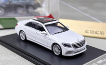 Load image into Gallery viewer, King 1:64 White S65L AMG W222 V12 Sedan Sports Model Diecast Metal Car New Collection
