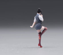 Load image into Gallery viewer, 1:64 Painted Figure Model Miniature Resin Uniform Girl Lady Woman Sexy Posting
