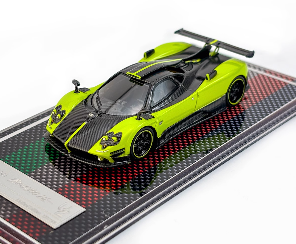 U2 1:64 Green Zonda 760LH Racing Sports Model Diecast Resin Car New Collection