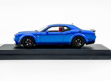 Load image into Gallery viewer, SH 1:64 Blue Stripe SRT Hellcat Muscle Sports Model Diecast Metal Car New Collection
