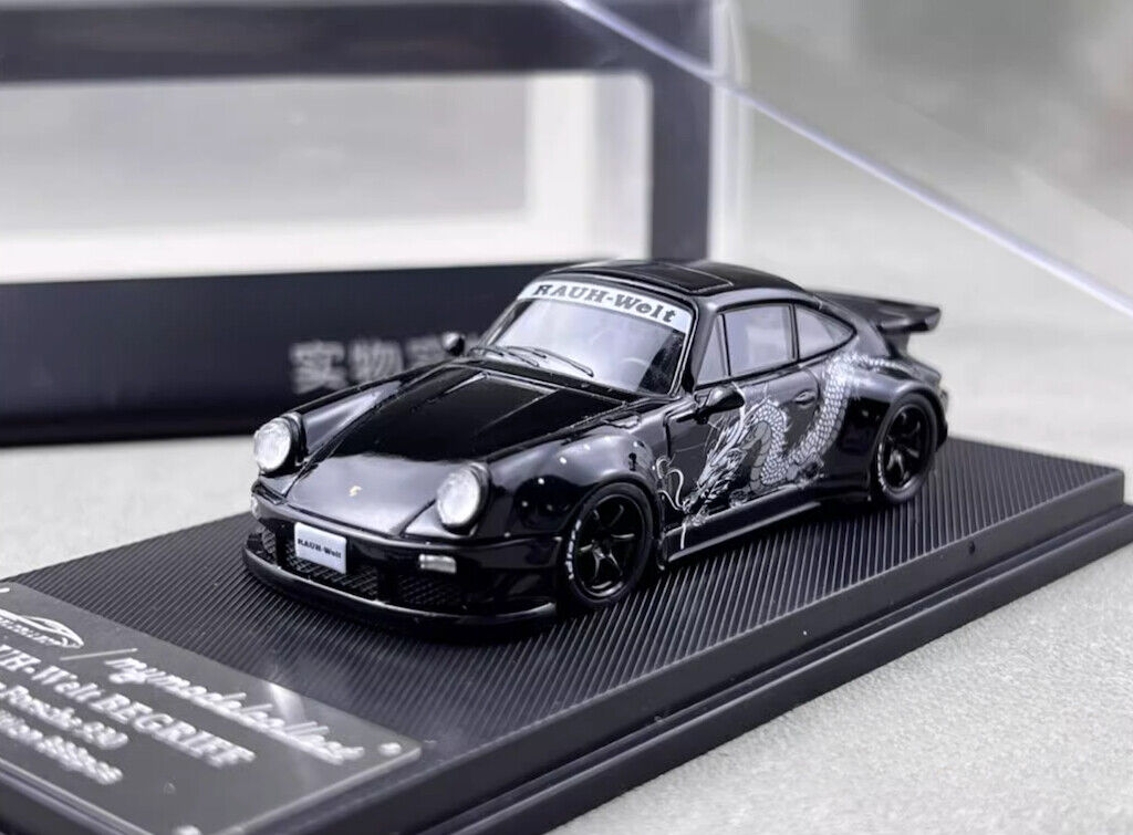 MC 1:64 Black Dragon RWB 930 Sports Model Diecast Metal Car New Collection