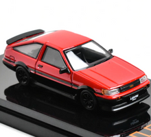Load image into Gallery viewer, HJ64 1:64 Red Corolla Levin AE86 Black Rim Sport Model Diecast Metal Car New Collection

