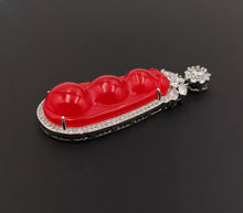 Load image into Gallery viewer, Nature Jade Fortune Beans Pendant Necklace Gift Jewelry charm Blessing Lucky a
