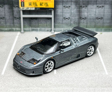 Load image into Gallery viewer, MINIGT 1:64 Gray Bugatti EB110 Racing Sports Model Diecast Metal Car BN
