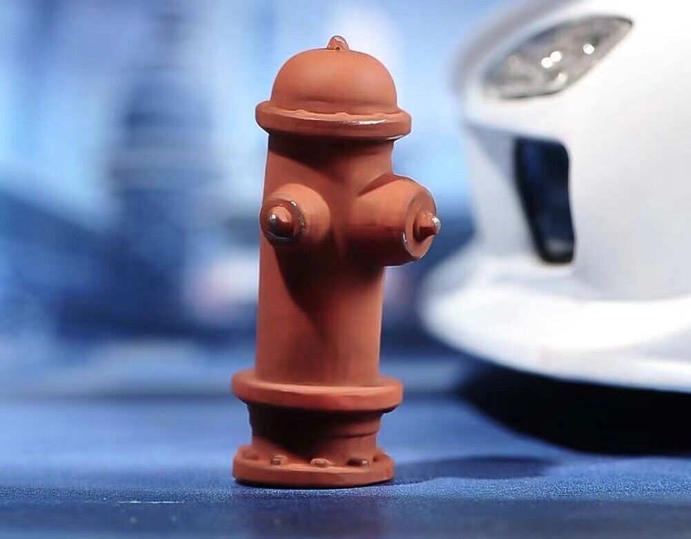 1:64 Painted Figure Model Miniature Resin Diorama Fire Hydrant Traffic Tube Toy Collection
