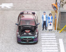 Load image into Gallery viewer, FH 1:64 Purple JDM Skyline GTR R35 Racing Sports Model Diecast Metal Car New Collection
