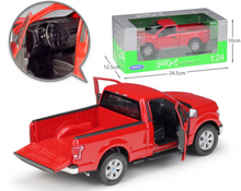 Load image into Gallery viewer, WELLY 1:24 2015 F150 Pickup Truck Regular Cab Model Diecast Metal Car Display
