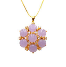 Load image into Gallery viewer, Nature Jade Snowflake Pendant Necklace Gift Jewelry charm Blessing Lucky New
