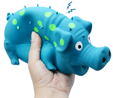 Load image into Gallery viewer, Dog Squeaky Toys Chew Puppy Rubber Pig Pet Breeds Play Fetch Reduce Anxiety Cute
