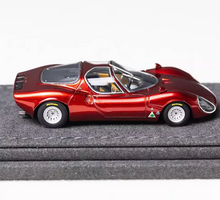 Load image into Gallery viewer, DMH 1:64 Metallic Red Tipo33 Stradale Racing Sport Model Diecast Resin Car New Collection
