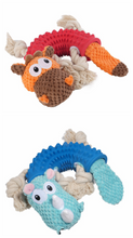 Load image into Gallery viewer, Dog Squeaky Toys Animal Chew Puppy Fluffy Rope Toy Durable Teeth Grinding Pet
