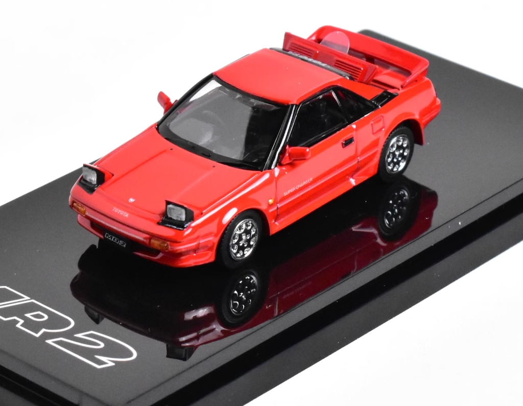 Hobby Japan 1:64 Red MR2 Hatchback Sports Model Diecast Metal Car New Collection