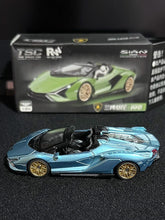 Load image into Gallery viewer, TSC 1:64 Blue Sian Racing Sports Model Diecast Metal Car New Collection
