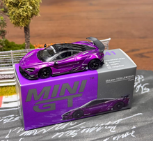 Load image into Gallery viewer, Minigt 1:64 Purple 720s LBWK Sports Model Diecast Metal Car New Collection
