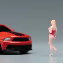 Load image into Gallery viewer, 1:24 Painted Figure Model Miniature Resin Diorama Sand Swimming Suit Girl Lady
