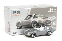 Load image into Gallery viewer, Poprace 1:64 Grey Singer 964 Targa Racing Sports Model Diecast Metal Car New Collect
