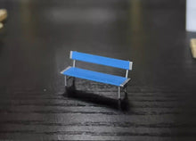 Load image into Gallery viewer, 1:64 Painted Figure Model Miniature Resin Sand Park Bench Toy Mini Chair Collection
