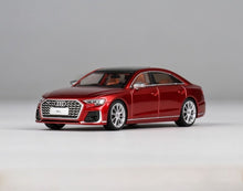 Load image into Gallery viewer, JKM 1:64 Red S8 L D5 Luxury Sedan Sports Model Diecast Metal Car New Collection
