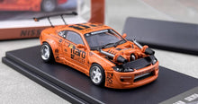 Load image into Gallery viewer, YS 1:64 JDM Orange Silvia S15 4.0 V8 Racing Sports Model Diecast Metal Car New Collection
