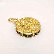 Load image into Gallery viewer, Nature Jade Round Peace Pendant Necklace Gift Jewelry charm Blessing Fortune
