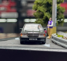 Load image into Gallery viewer, Tarmac 1:64 Black 190e Sedan Sports Model Diecast Metal Car New Collection
