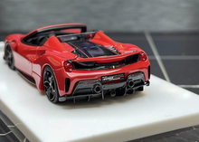 Load image into Gallery viewer, NEY 1:64 Red 488 Pista Convertible Racing Sport Model Diecast Resin Car New
