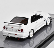 Load image into Gallery viewer, 404Error 1:64 JDM White Skyline GTR R34 Sports Model Diecast Resin Car New
