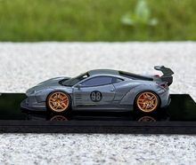 Load image into Gallery viewer, Scalemini 1:64 Gray 458 LBWK Racing Sports Model Diecast Resin Car New
